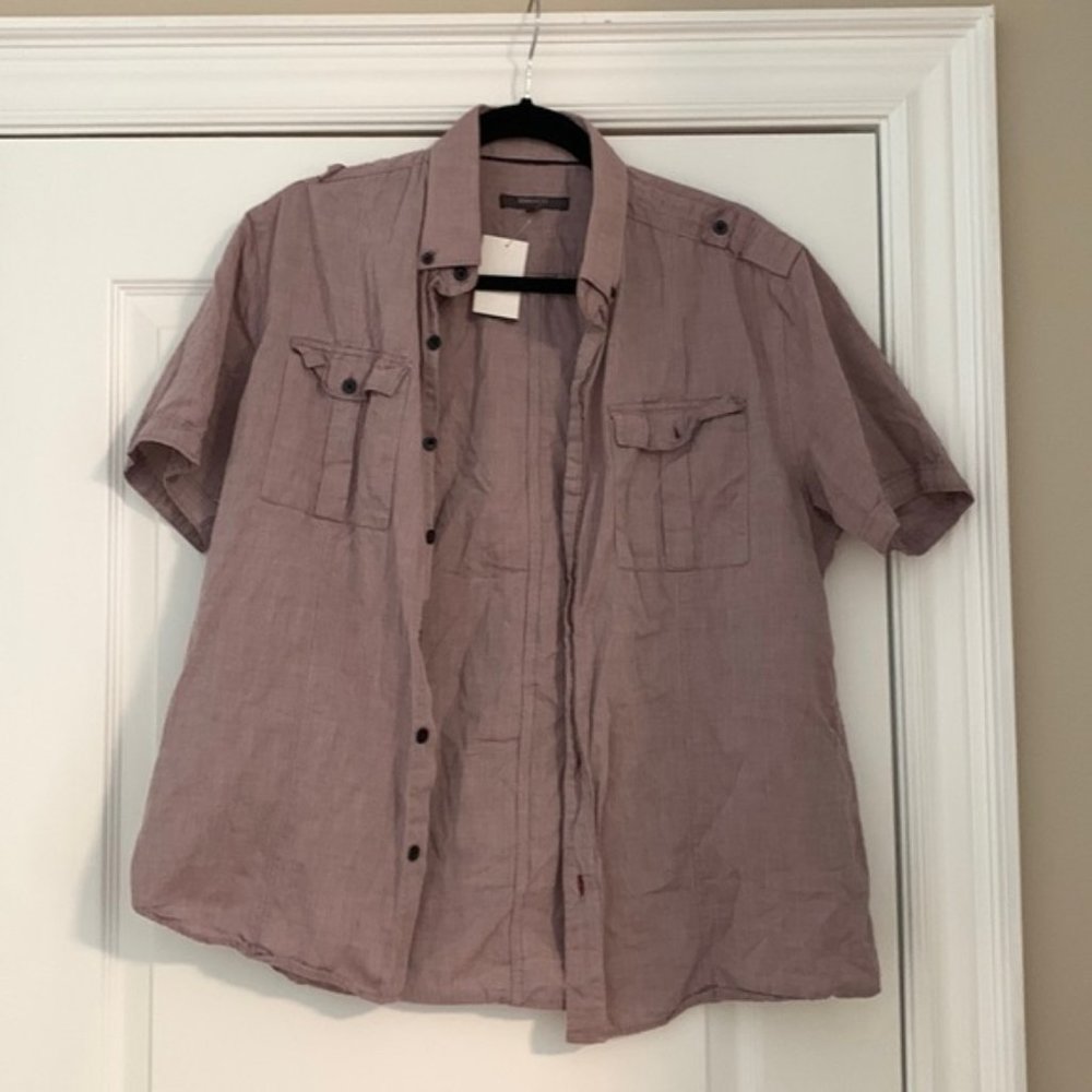 Rw&Co Pink Mens button down shirt